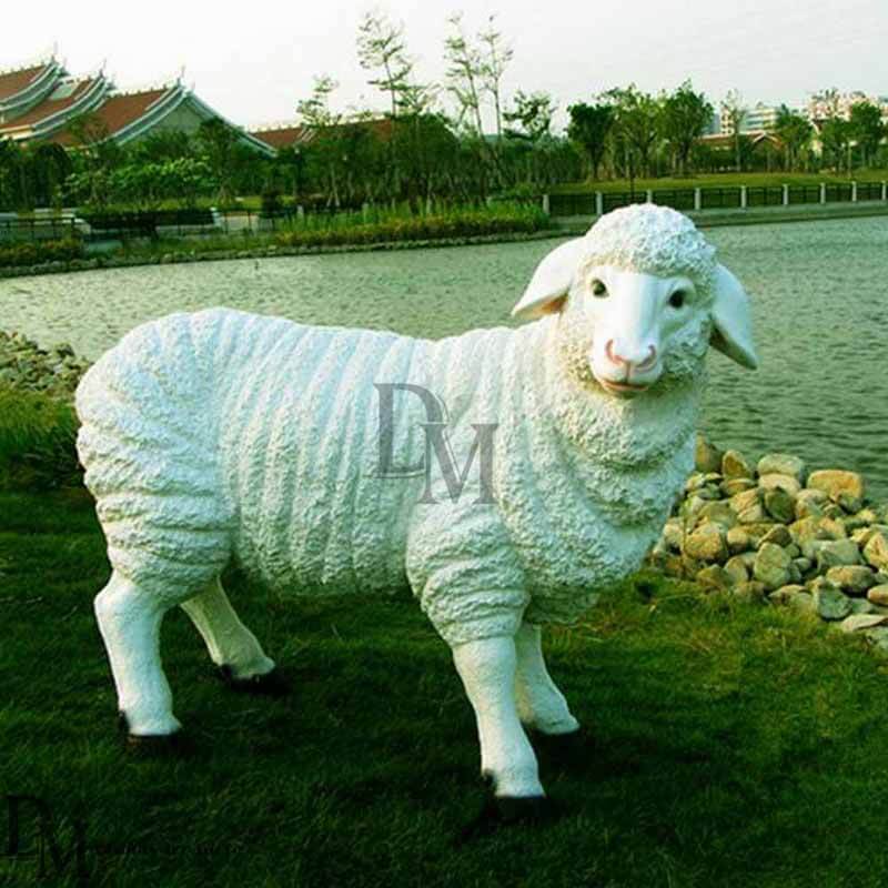 Lovely Sheep Statue for Garden, Sheep Flower Pot, Animal Statue