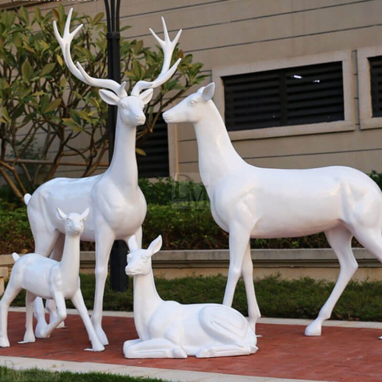 Garden & Yard Fiberglass Deer Statue DM Window Display