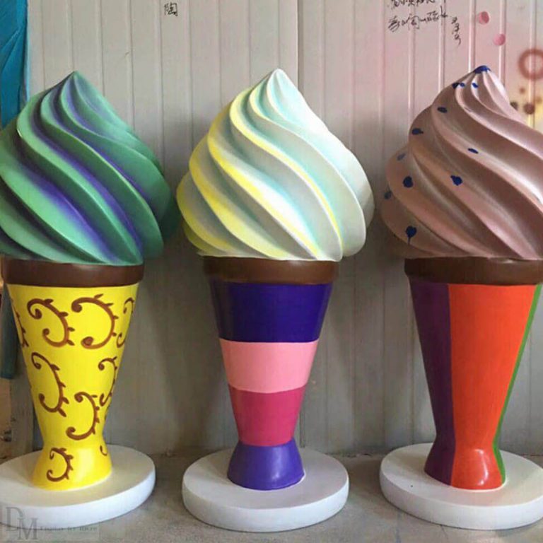 Giant Fiberglass Ice Cream Cone | DM Window Display