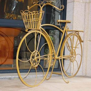 Decorative bicycle with flowers